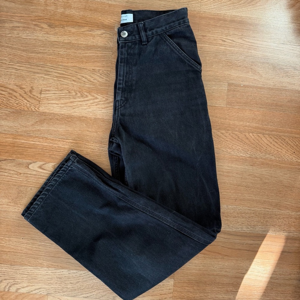 Maison Kitsuné x Café Kitsuné black women’s  denim jeans in size 27.